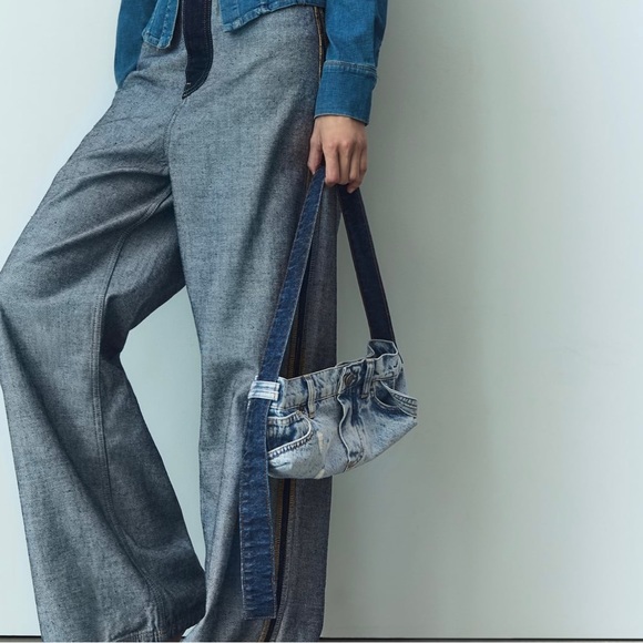 Zara Handbags - BLOGGERS FAV ZARA PATCHWORK DENIM SHOULDER BAG